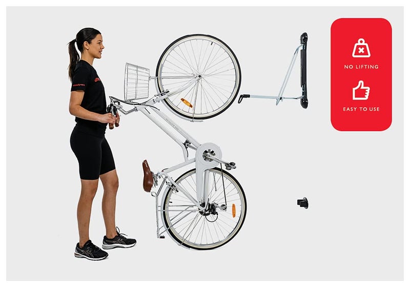 Steadyrack Bike Rack - Easy Lift Swivel Bike Wall Mount, Vertical Storage Solution for Bicycles with Fenders or Mudguards, Garage Bicycle Rack Wall Mount for Home - Image 3